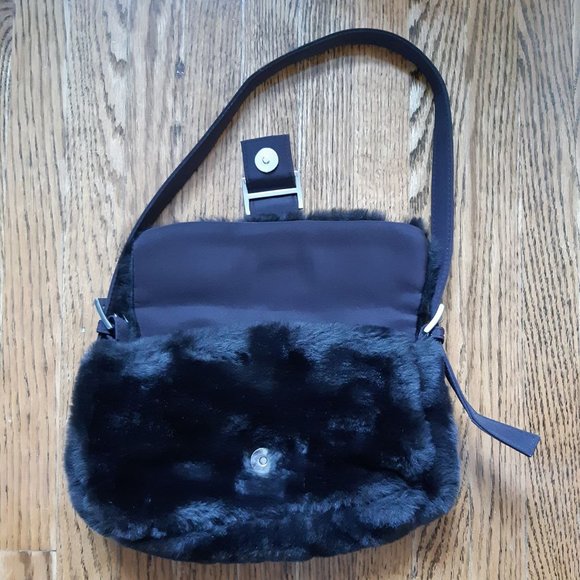 brown fur hand bag - Picture 2 of 4
